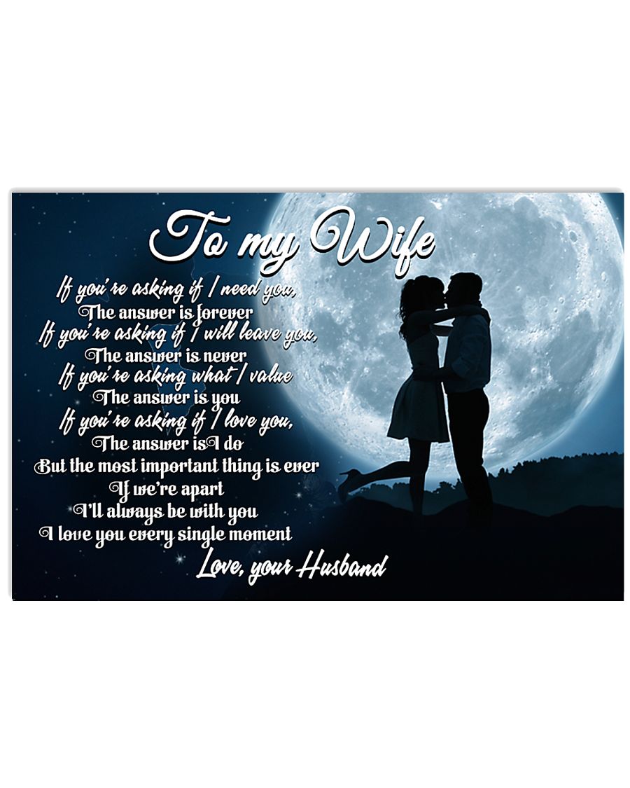 H37 Family poster - Husband to wife - The answer 17x11 Poster