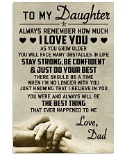 Make it the meaningful message to your daughter 11x17 Poster front