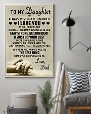 Make it the meaningful message to your daughter 11x17 Poster lifestyle-poster-1