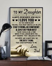 Make it the meaningful message to your daughter 11x17 Poster lifestyle-poster-2
