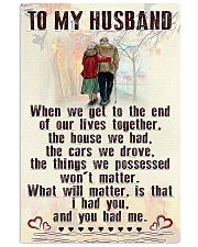 Make it the meaningful message to your husband 24x36 Poster front