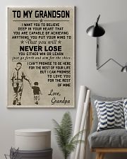 Make it the meaningful message to your grandson 11x17 Poster lifestyle-poster-1