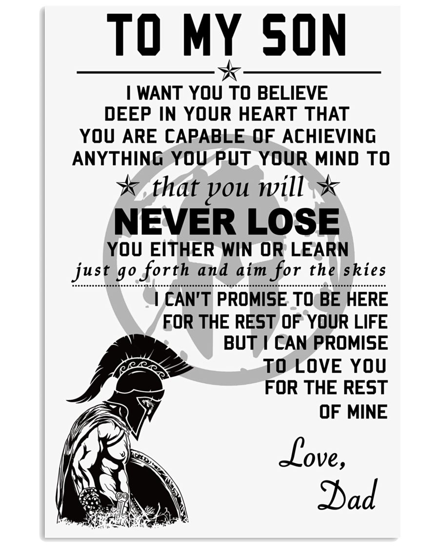 Make it the meaningful message to your wife 24x36 Poster