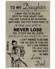 Make it the meaningful message to your daughter 11x17 Poster front