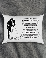 Make it the meaningful message to your husband Rectangular Pillowcase aos-pillow-rectangle-front-lifestyle-1