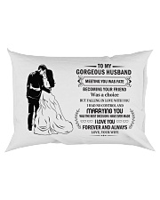 Make it the meaningful message to your husband Rectangular Pillowcase back