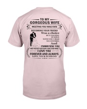 Make it the meaningful message to your wife Premium Fit Mens Tee back