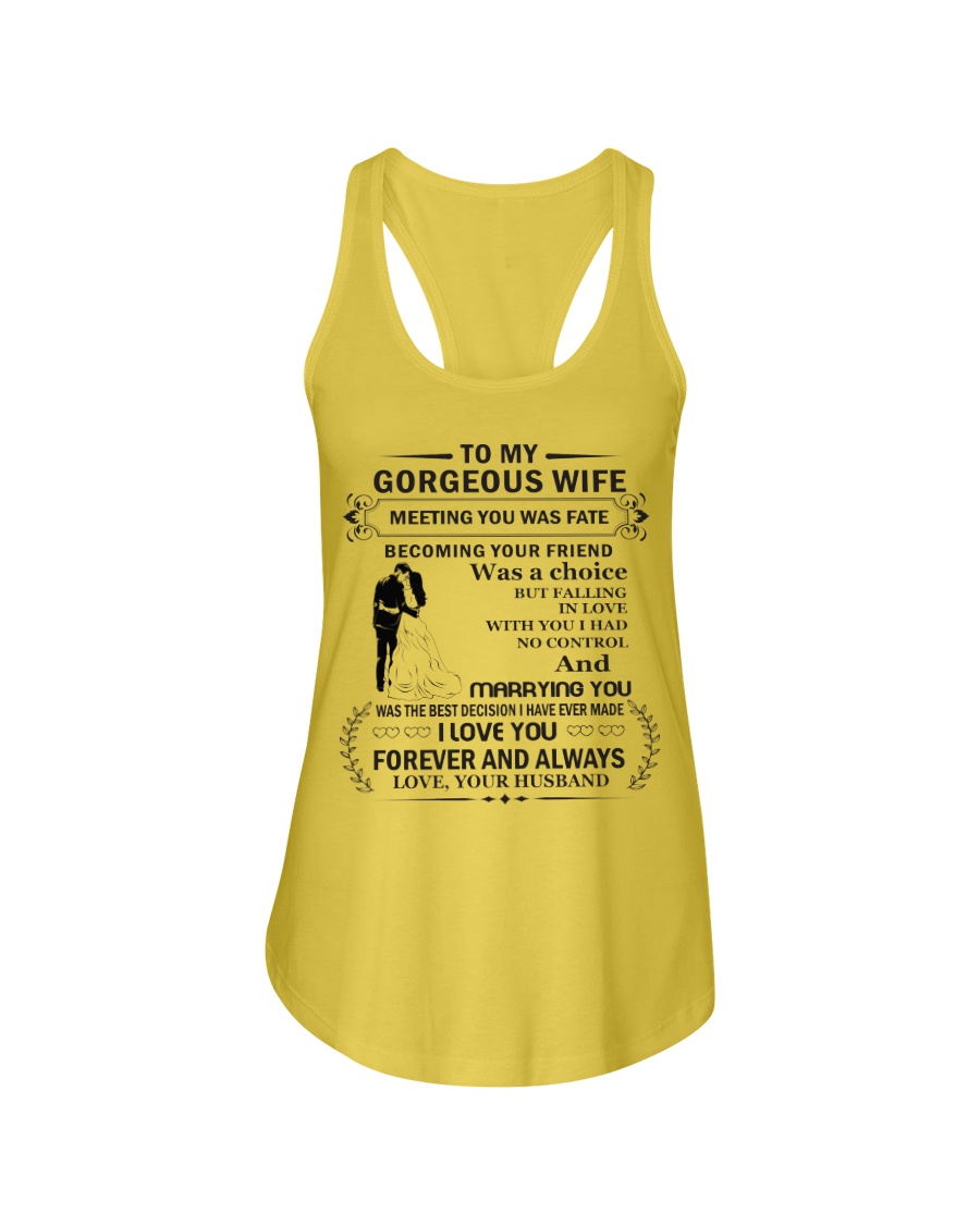 Make it the meaningful message to your wife Ladies Flowy Tank