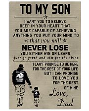 Make it the meaningful message to your son 24x36 Poster front