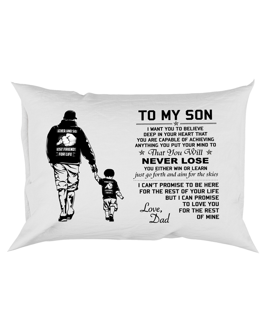 Make it the meaningful message to your son Rectangular Pillowcase