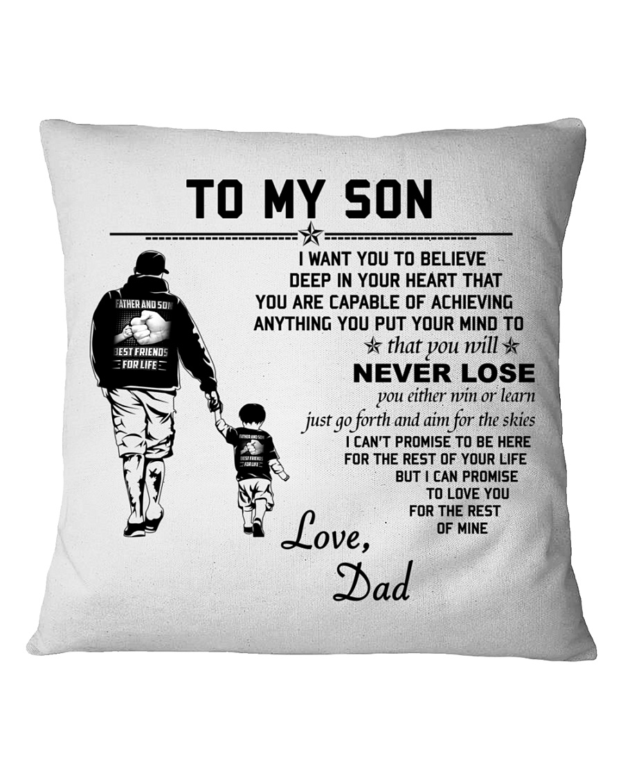 Make it the meaningful message to your son Square Pillowcase