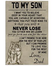 Make it the meaningful message to your son 11x17 Poster front