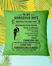 Make it the meaningful message to your husband Square Pillowcase aos-pillow-square-front-lifestyle-30