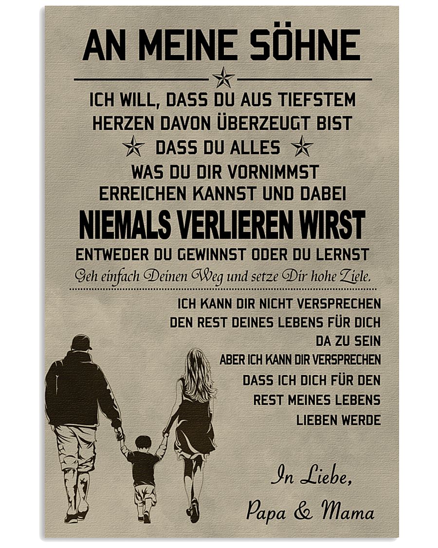 Make it the meaningful message to your sons DE 11x17 Poster