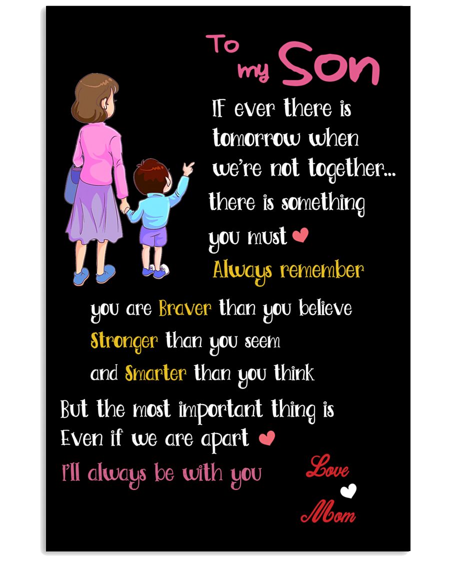 Make it the meaningful message to your son 11x17 Poster