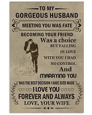 Make it the meaningful message to your husband Vertical Poster tile