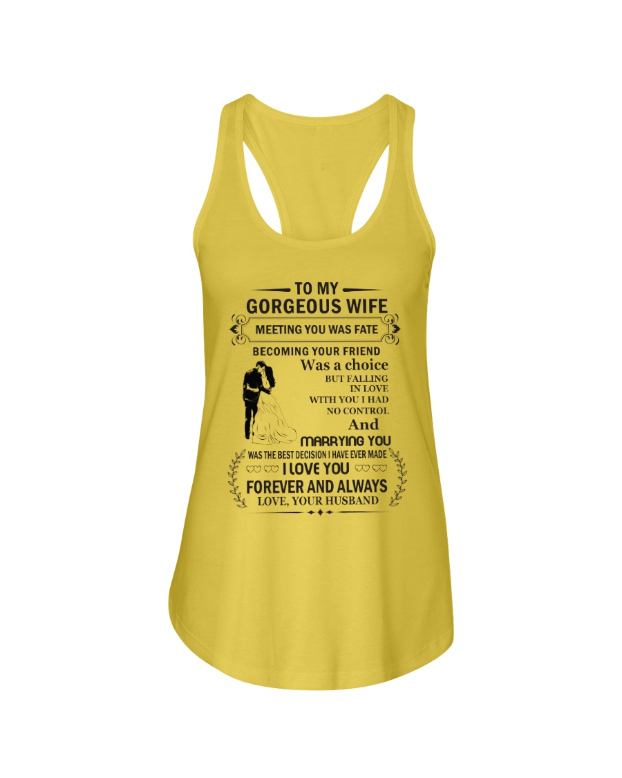 Make it the meaningful message to your wife Ladies Flowy Tank