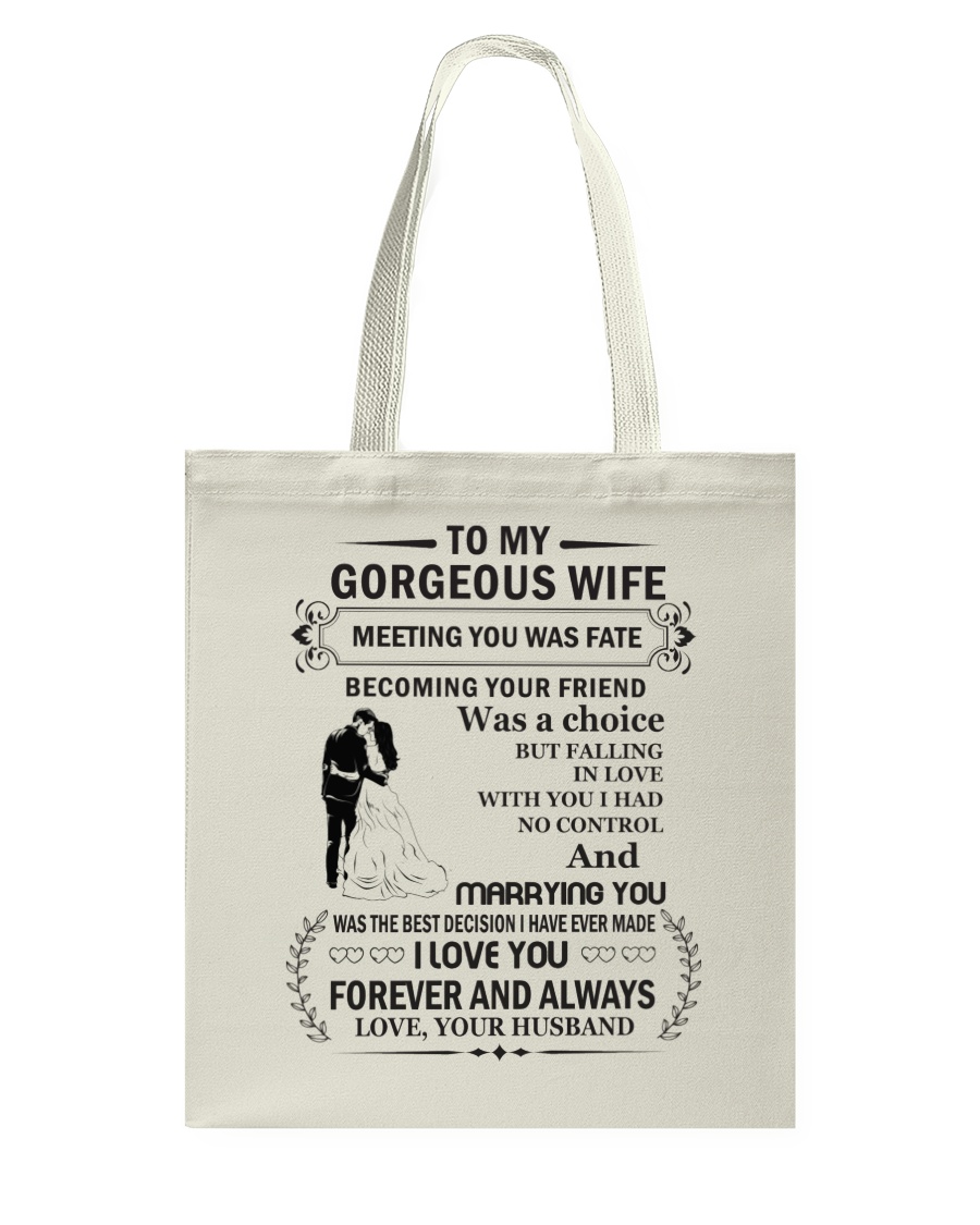 Make it the meaningful message to your wife Tote Bag