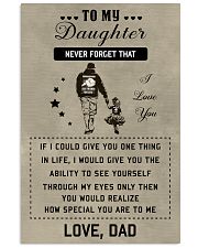 Make it the meaningful message to your daughter 11x17 Poster front