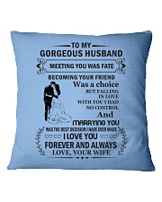 Make it the meaningful message to your Husband Square Pillowcase front