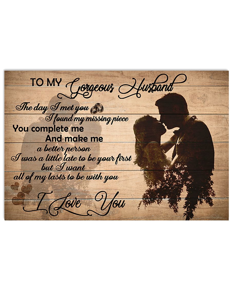 H24 Family poster - To my husband - I love you 17x11 Poster