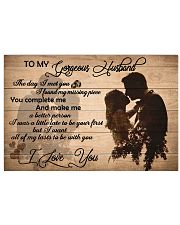 H24 Family poster - To my husband - I love you 17x11 Poster front