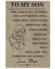 Make it the meaningful message to your son 11x17 Poster front