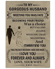 Make it the meaningful message to your husband 11x17 Poster front