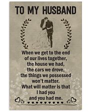 Make it the meaningful message to your husband 11x17 Poster front