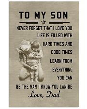 Make it the meaningful message to your son 11x17 Poster front