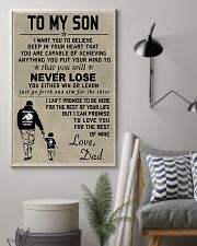 Make it the meaningful message to your son 11x17 Poster lifestyle-poster-1