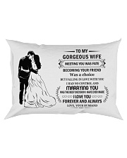 Make it the meaningful message to your Wife Rectangular Pillowcase thumbnail