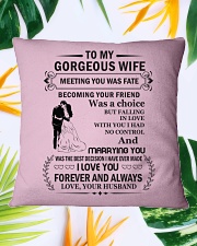 Make it the meaningful message to your Wife Square Pillowcase aos-pillow-square-front-lifestyle-29