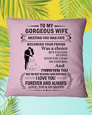 Make it the meaningful message to your Wife Square Pillowcase aos-pillow-square-front-lifestyle-30