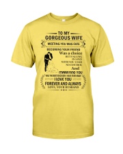 Make it the meaningful message to your Wife Premium Fit Mens Tee front