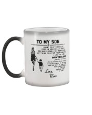 Make it the meaningful message to your son Color Changing Mug color-changing-left