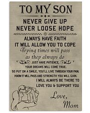 Make it the meaningful message to your son 11x17 Poster front