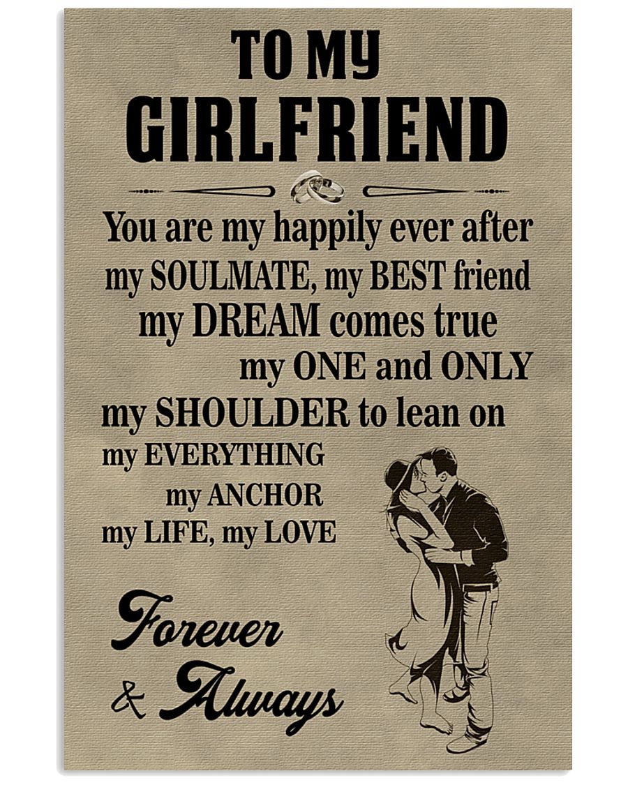 Make it the meaningful message to your girlfriend 11x17 Poster