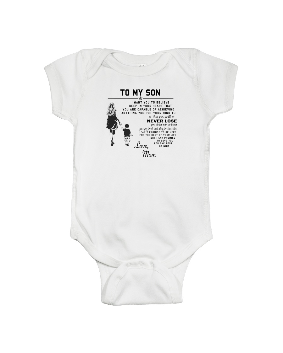 Make it the meaningful message to your son Onesie