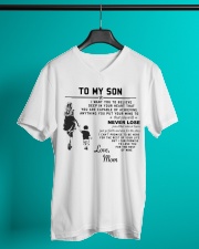 Make it the meaningful message to your son V-Neck T-Shirt lifestyle-mens-vneck-front-3