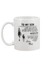Make it the meaningful message to your son Mug back