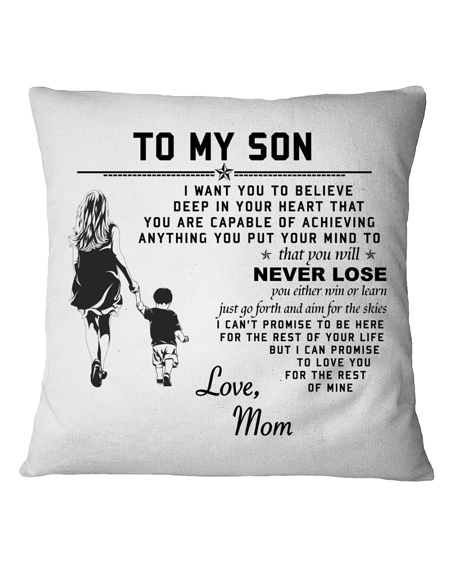 Make it the meaningful message to your son Square Pillowcase
