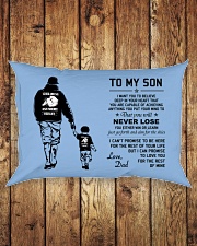 Make it the meaningful message to your son Rectangular Pillowcase aos-pillow-rectangle-front-lifestyle-2