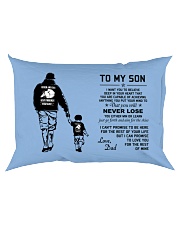 Make it the meaningful message to your son Rectangular Pillowcase back
