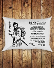Make it the meaningful message to your daughter Rectangular Pillowcase aos-pillow-rectangle-front-lifestyle-2