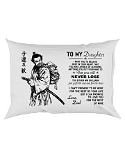Make it the meaningful message to your daughter Rectangular Pillowcase back