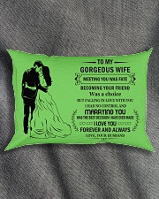 Make it the meaningful message to your Wife Rectangular Pillowcase aos-pillow-rectangle-front-lifestyle-1