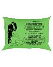 Make it the meaningful message to your Wife Rectangular Pillowcase front