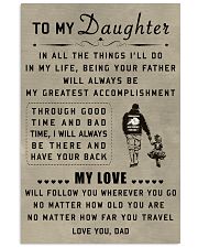 make it the meaningful message to your daughter 11x17 Poster thumbnail
