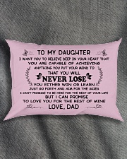make it the meaningful message to your daughter Rectangular Pillowcase aos-pillow-rectangle-front-lifestyle-1
